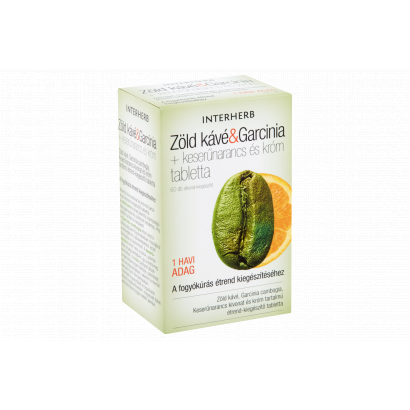 Zöld kávé & Garcinia + keserűnarancs és króm tabletta